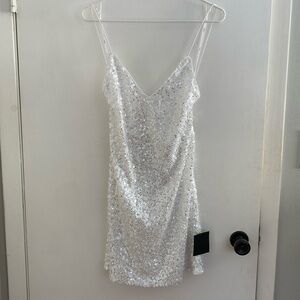 NWT sequin backless dress
